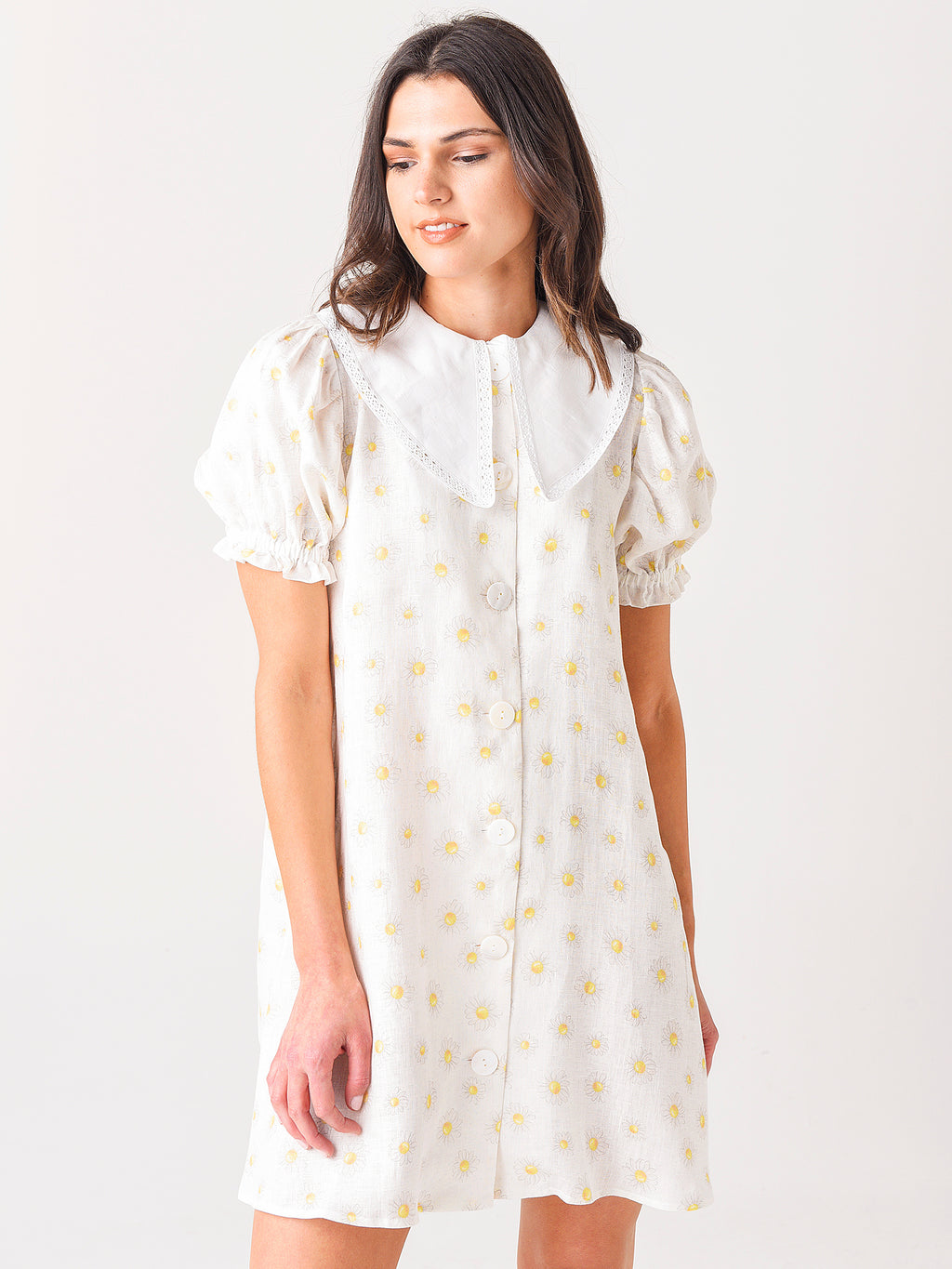 Sleeper Women's Marie Linen Dress - Saint Bernard
