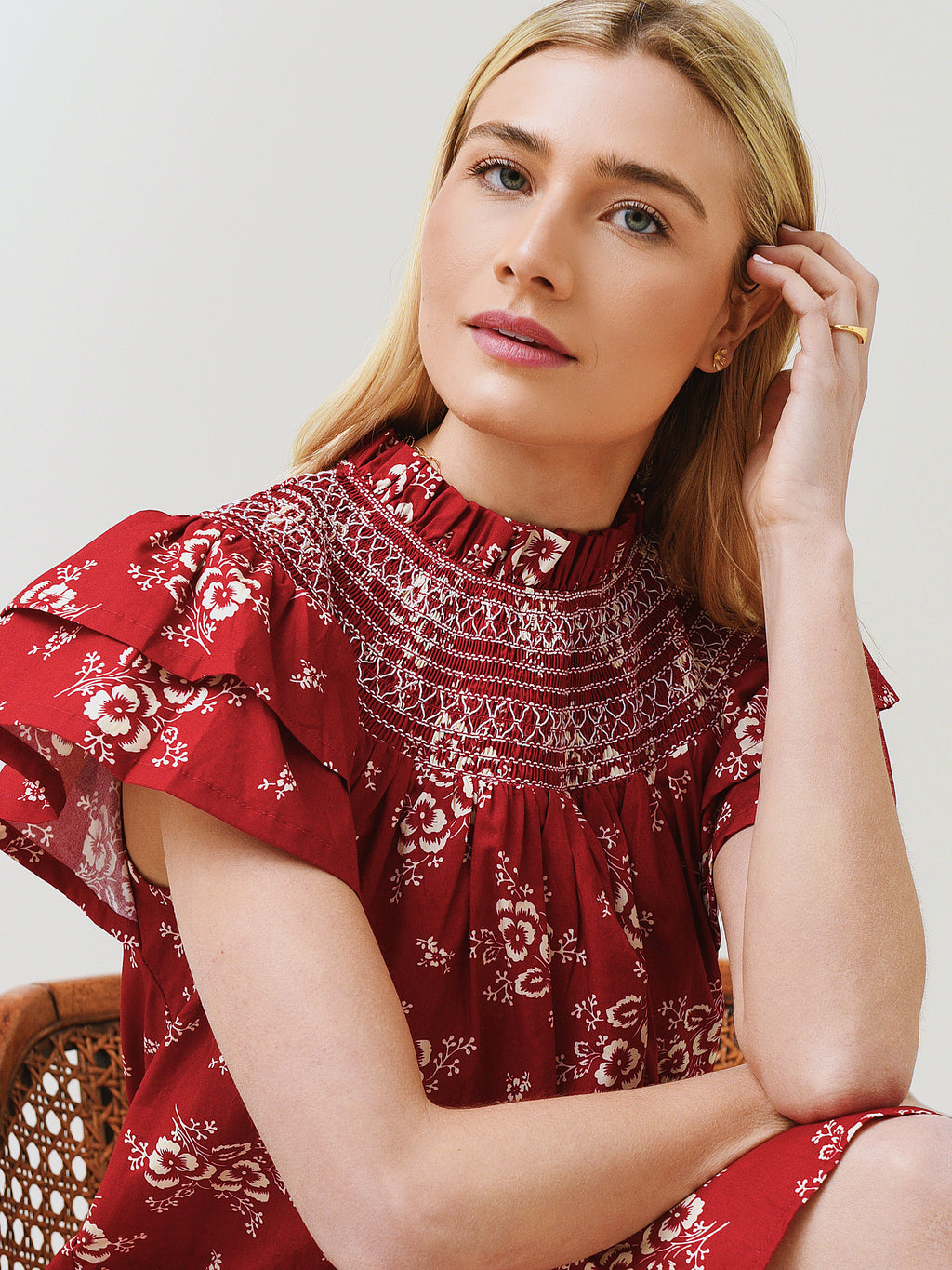 Sea Women's Alessia Puff Sleeve Dress - Saint Bernard