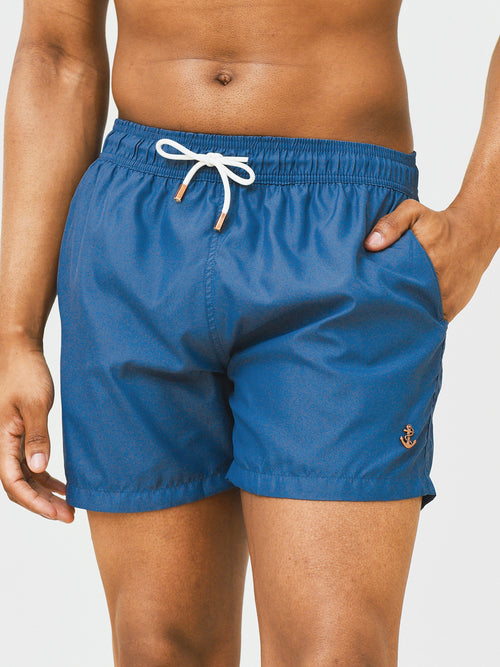 Retromarine Men's Whale Blue Swim Trunk