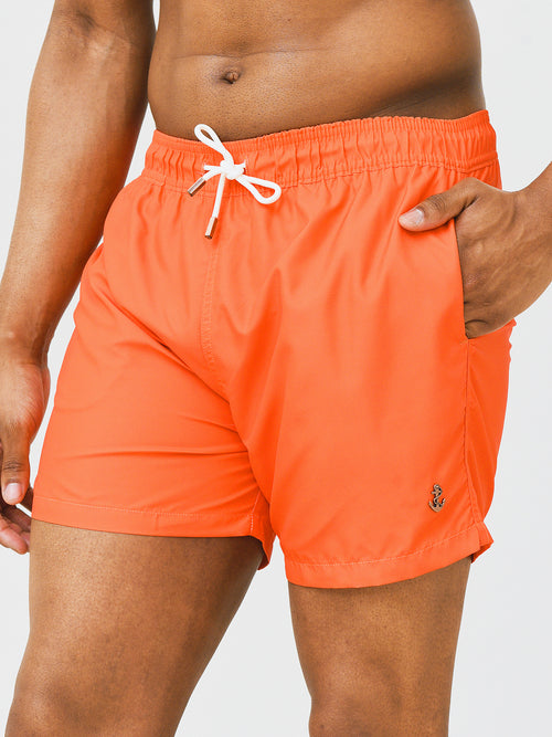Retromarine Men's Orange Blossom Swim Trunk