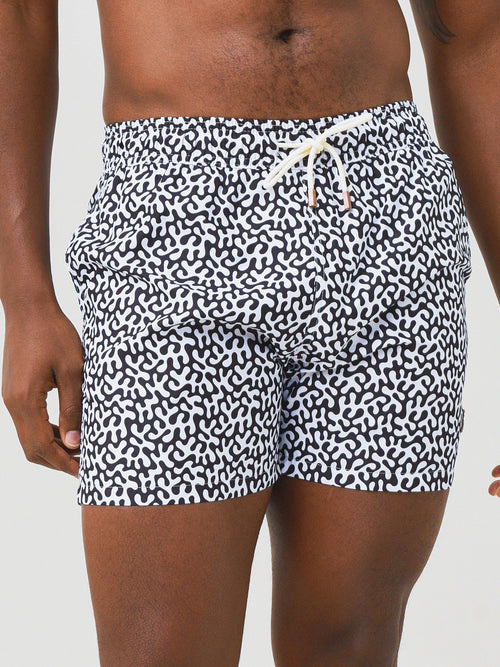 Retromarine Men's Coral Swim Trunk