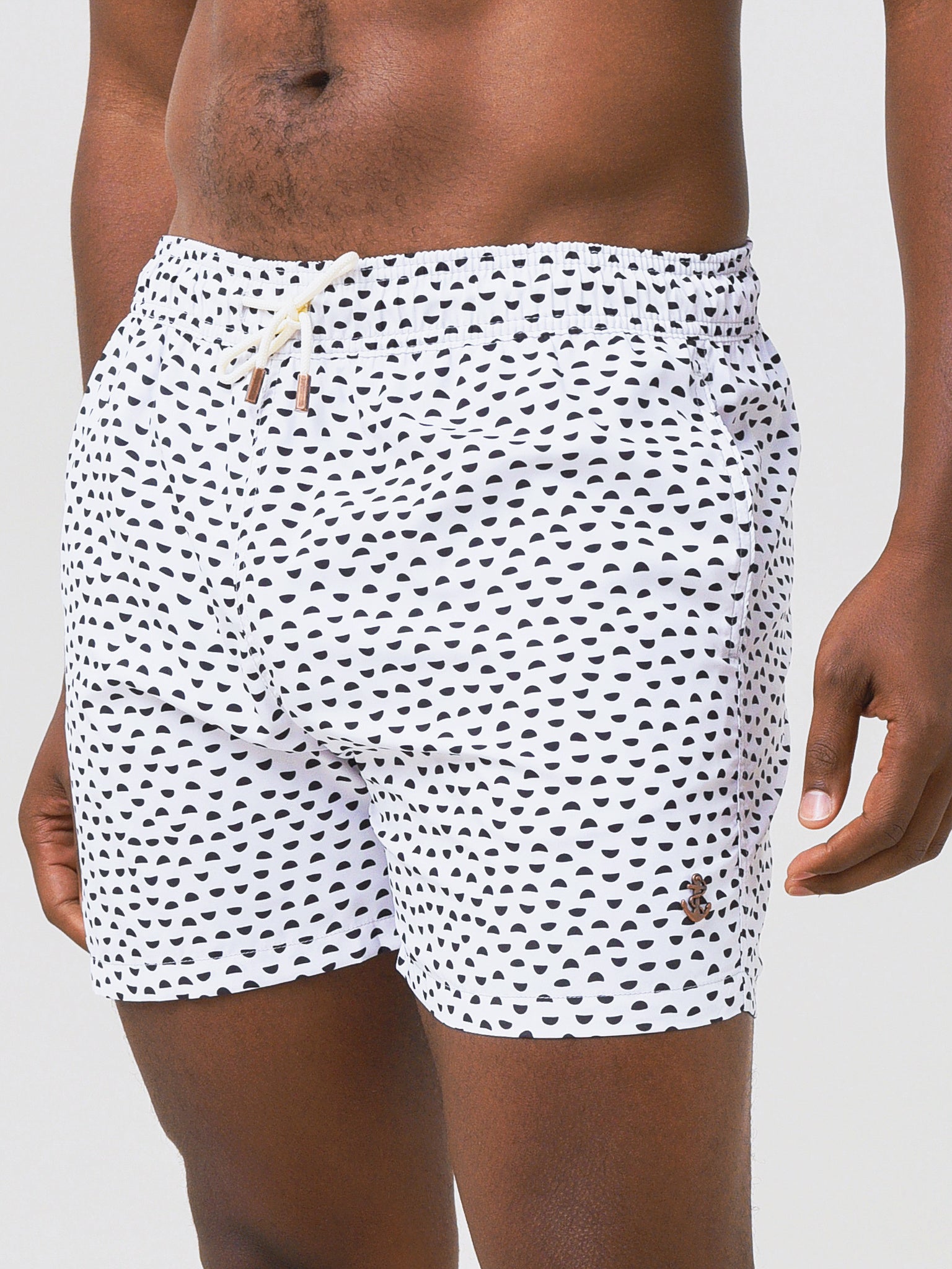 Retromarine Men's Half Circle Swim Trunk - Saint Bernard
