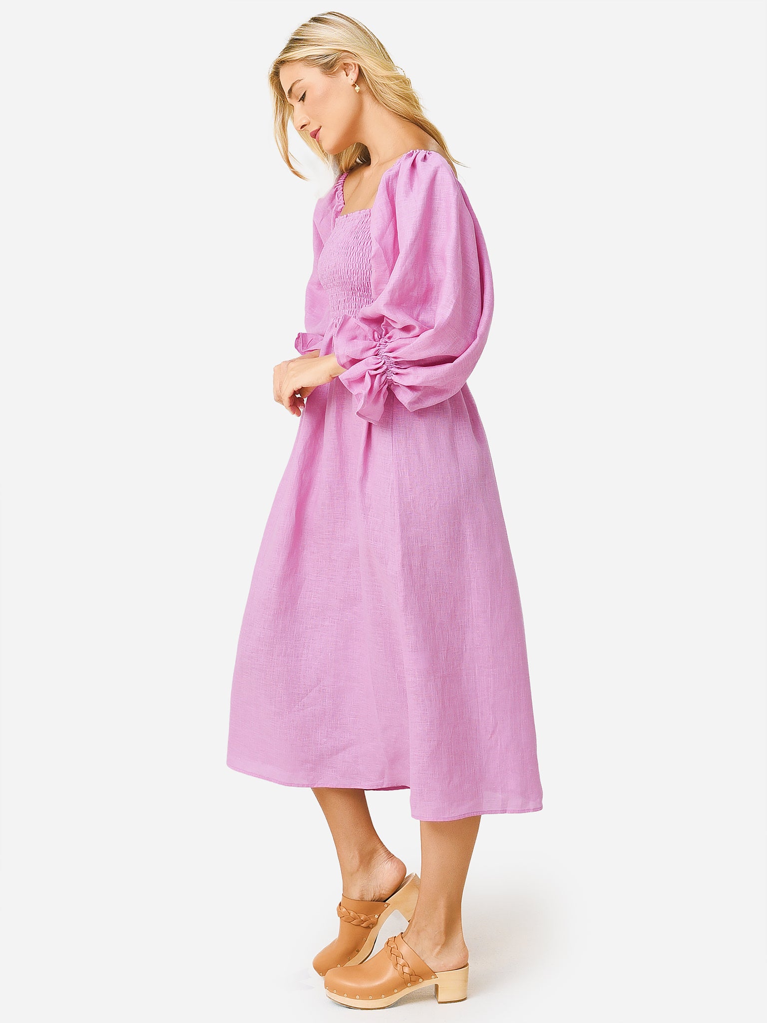 sleeper atlanta dress pink Atlanta Rose-Appliqu Off-the-Shoulder Dress