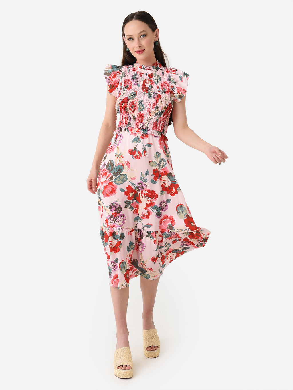 SEA Women's Lanie Smocked Dress - Saint Bernard