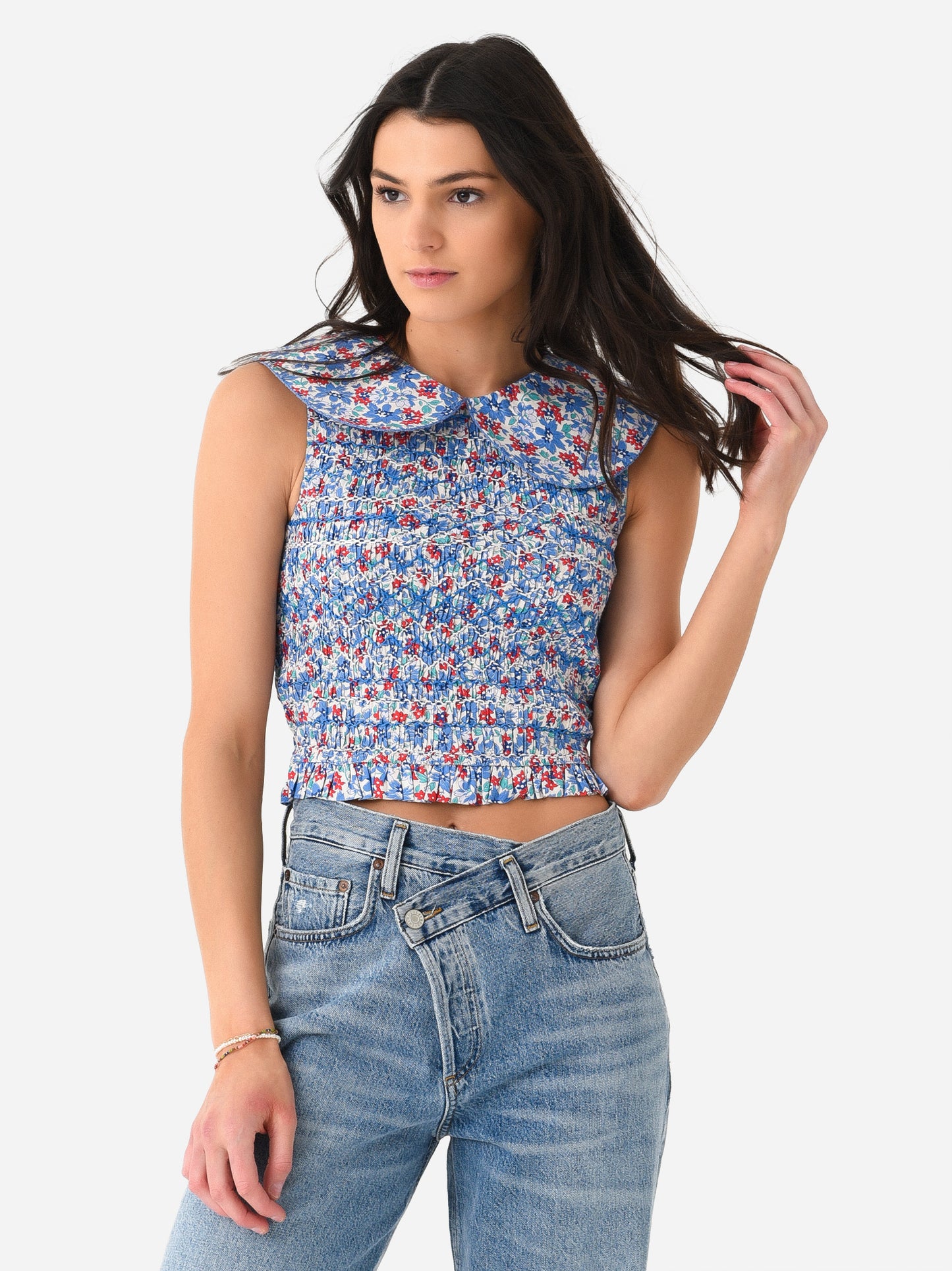 SEA Women's Peggy Smocked Top - Saint Bernard