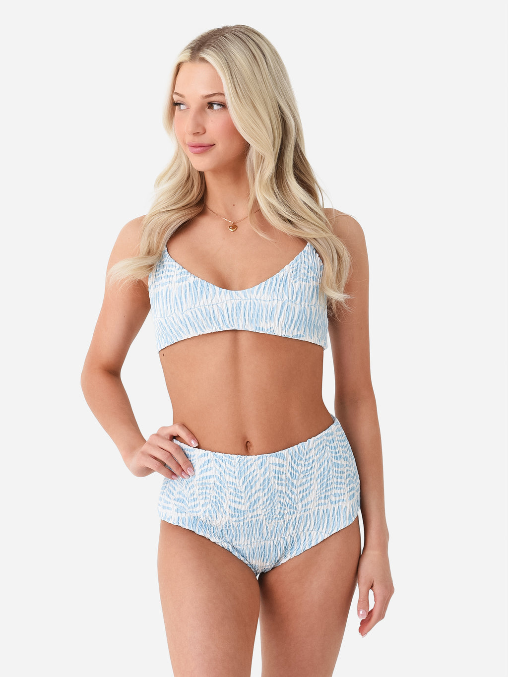 Citrine Women's Stella Smocked Bikini Top - Saint Bernard