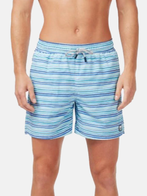 Tom & Teddy Men's Ocean Stripes Swim Trunk