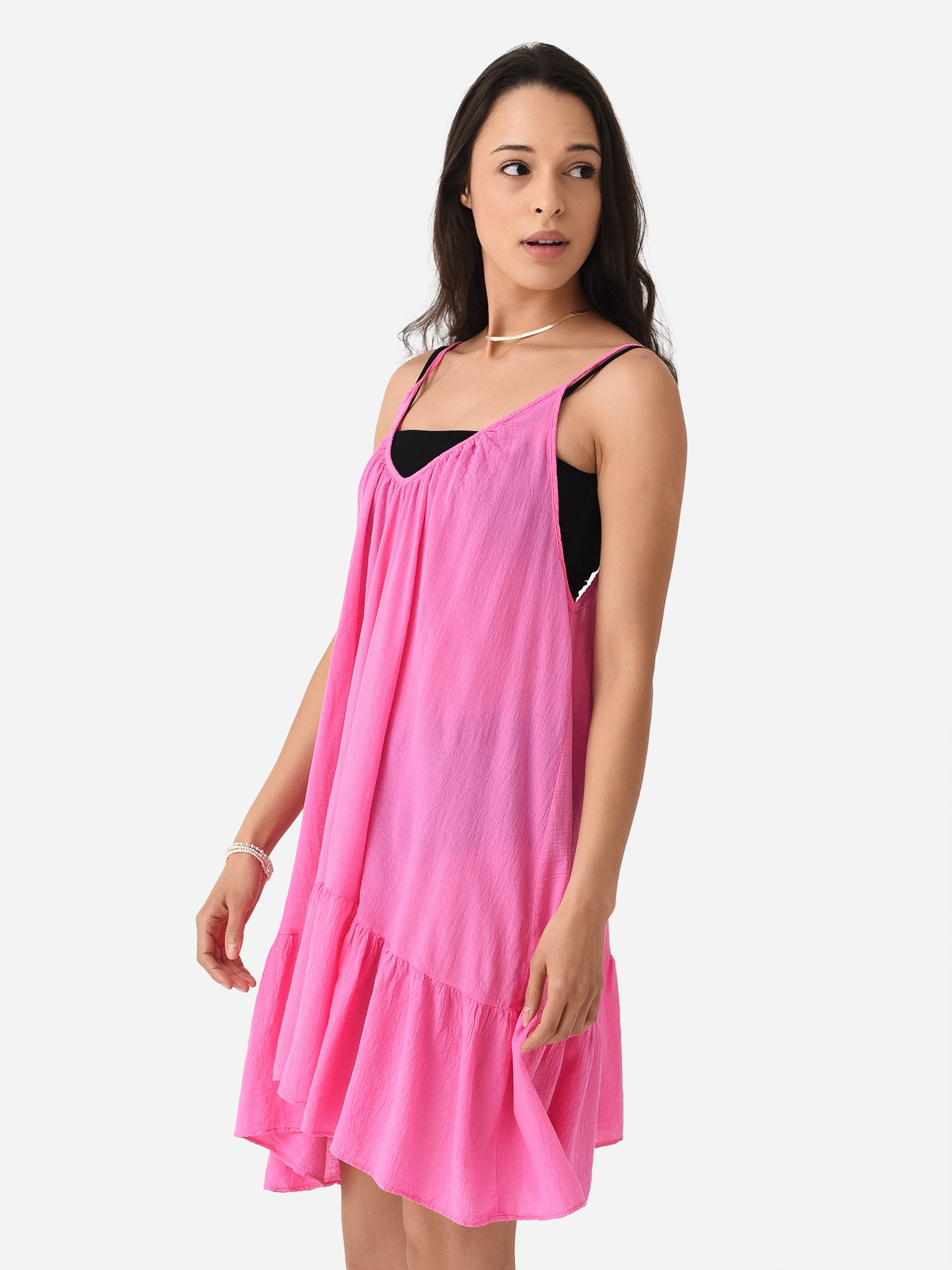9seed st tropez mini dress ST TROPEZ ruffle mini