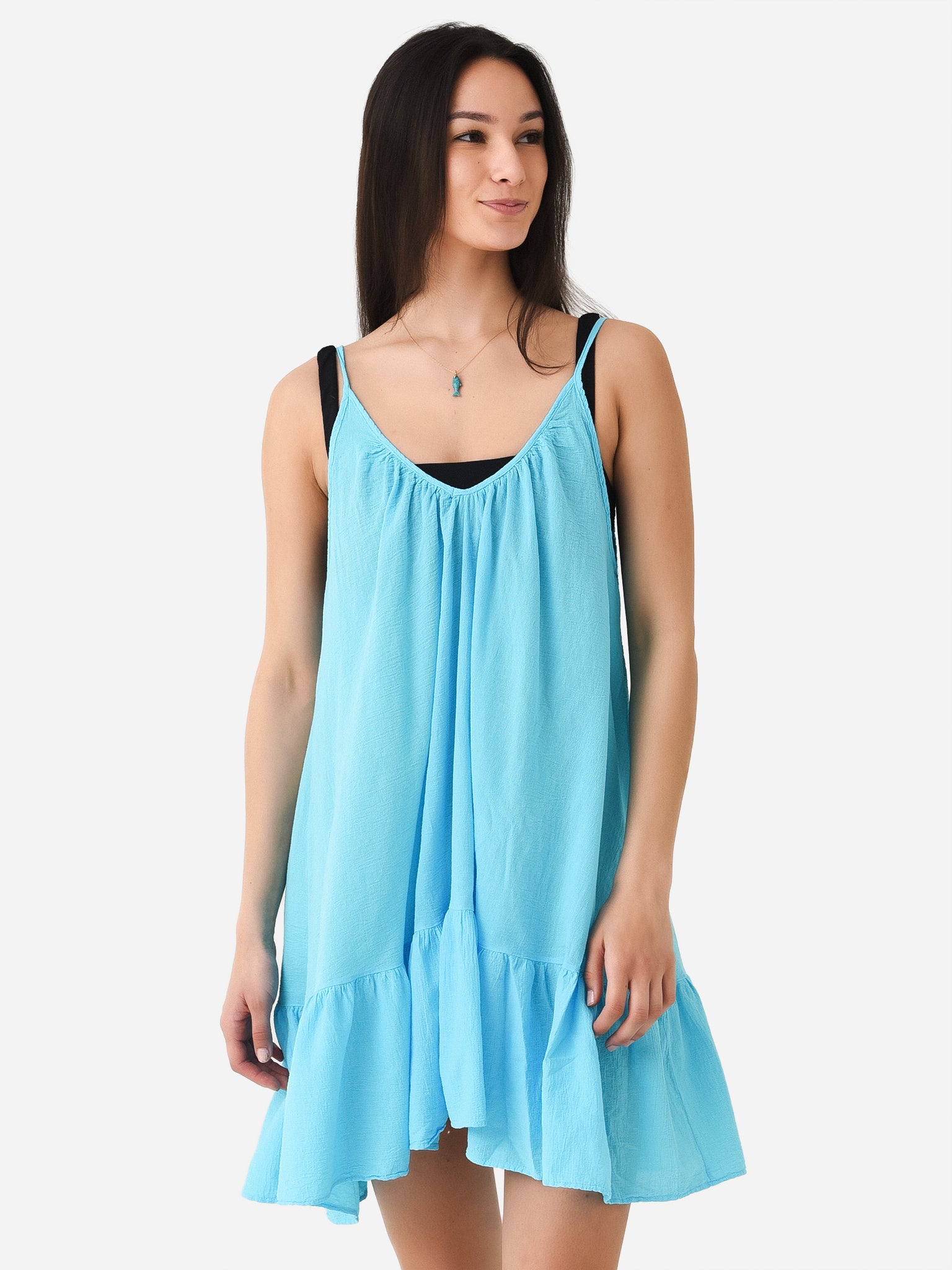 9seed st tropez mini dress 9 Seed St Tropez Ruffle Mini Dress in Shell Mini Floral
