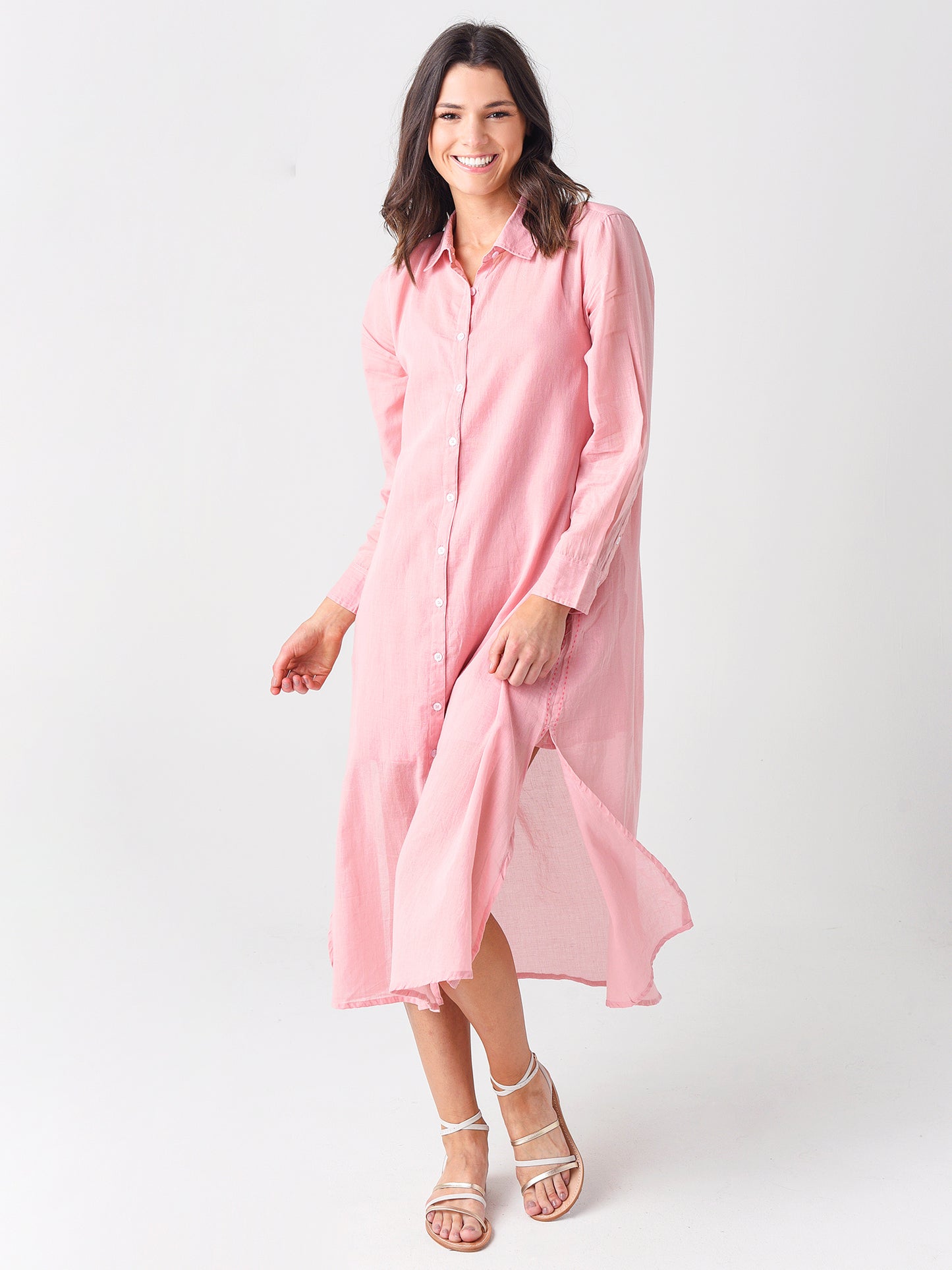 Sundry Women's Embroidered Shirt Dress - Saint Bernard