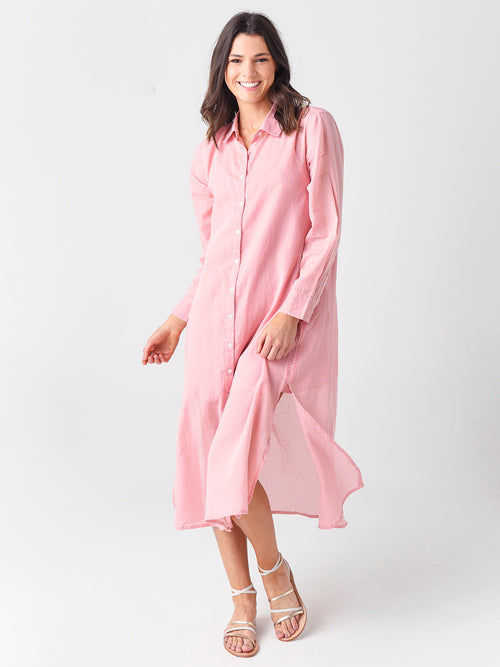 Sundry Women's Embroidered Shirt Dress