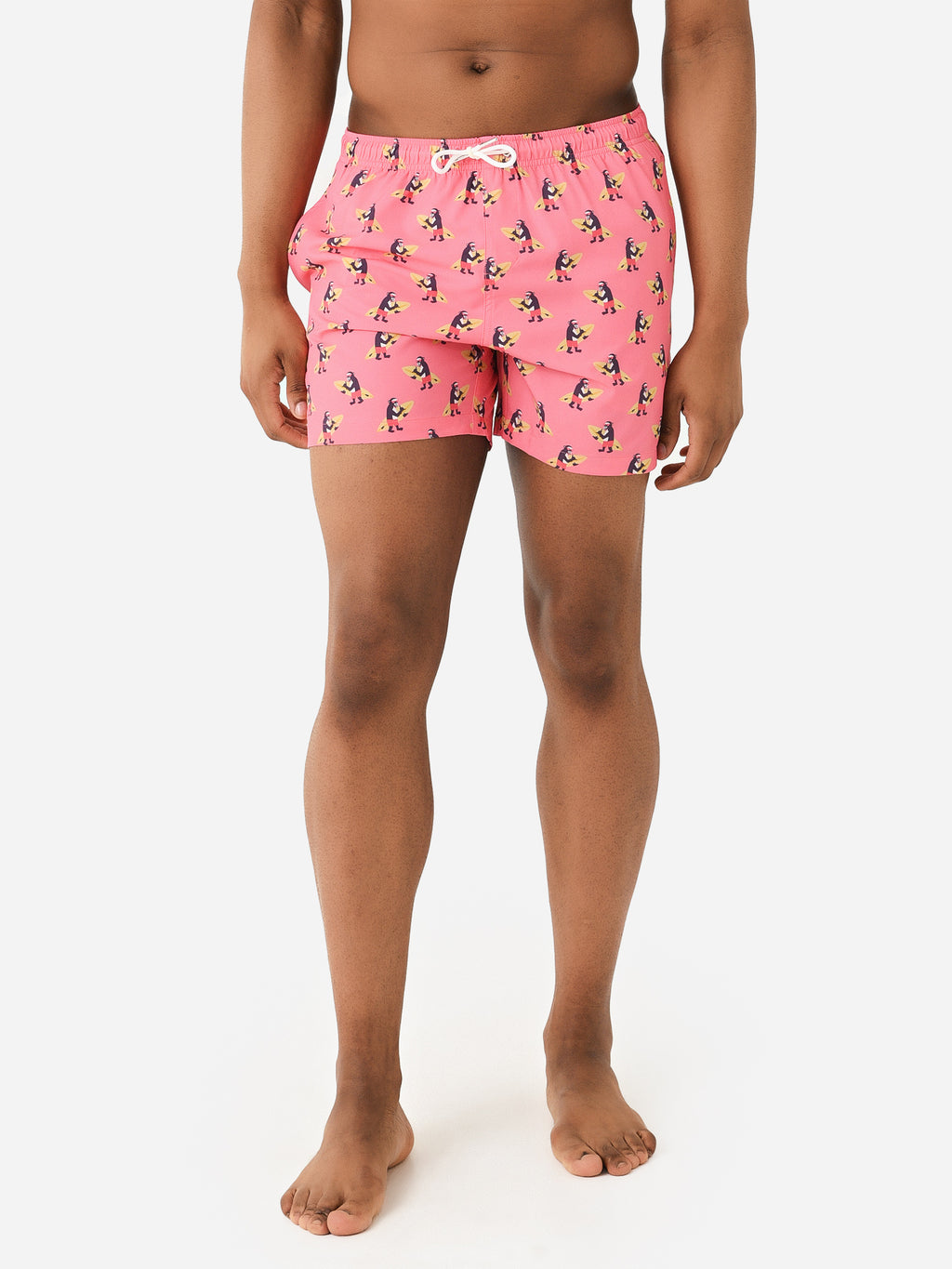 Bermies Men's Surfing Monkeys Swim Trunk - Saint Bernard