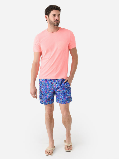 Michaels Swimwear Men's Coral Jungle Swim Trunk