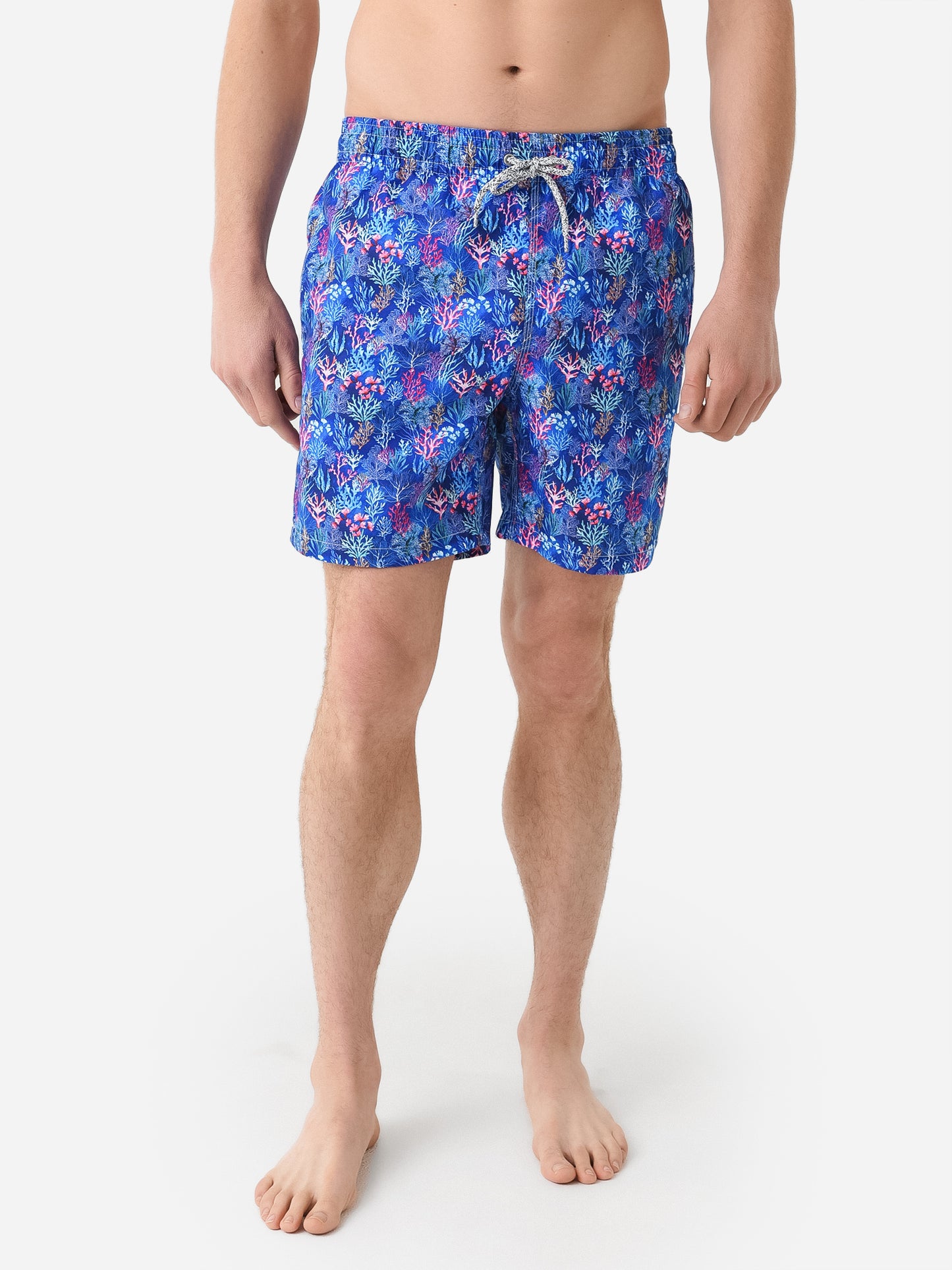 Michaels Swimwear Men's Coral Jungle Swim Trunk - Saint Bernard