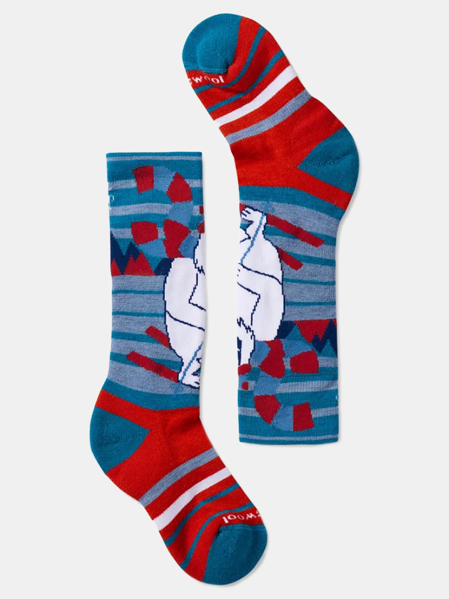 Smartwool Kids' Wintersport Full Cushion Yeti Pattern OTC Sock - Saint Bernard