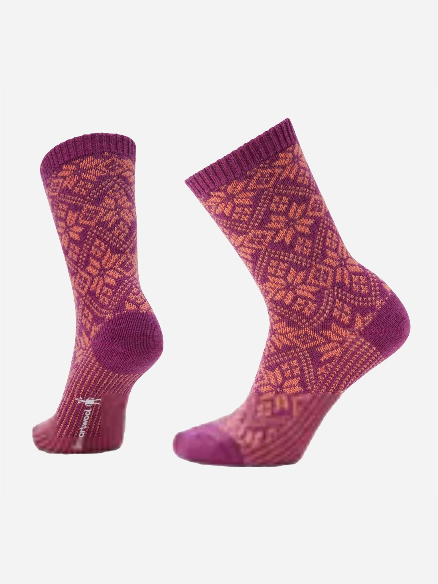 Smartwool Women's Everyday Traditional Snowflake Full Cushion Crew Socks - Saint Bernard