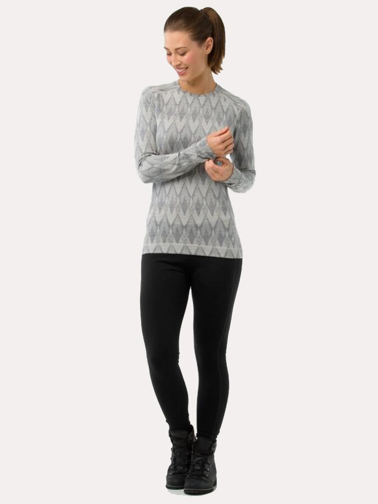 Smartwool Women's Merino 250 Base Layer Pattern Crew - Saint Bernard