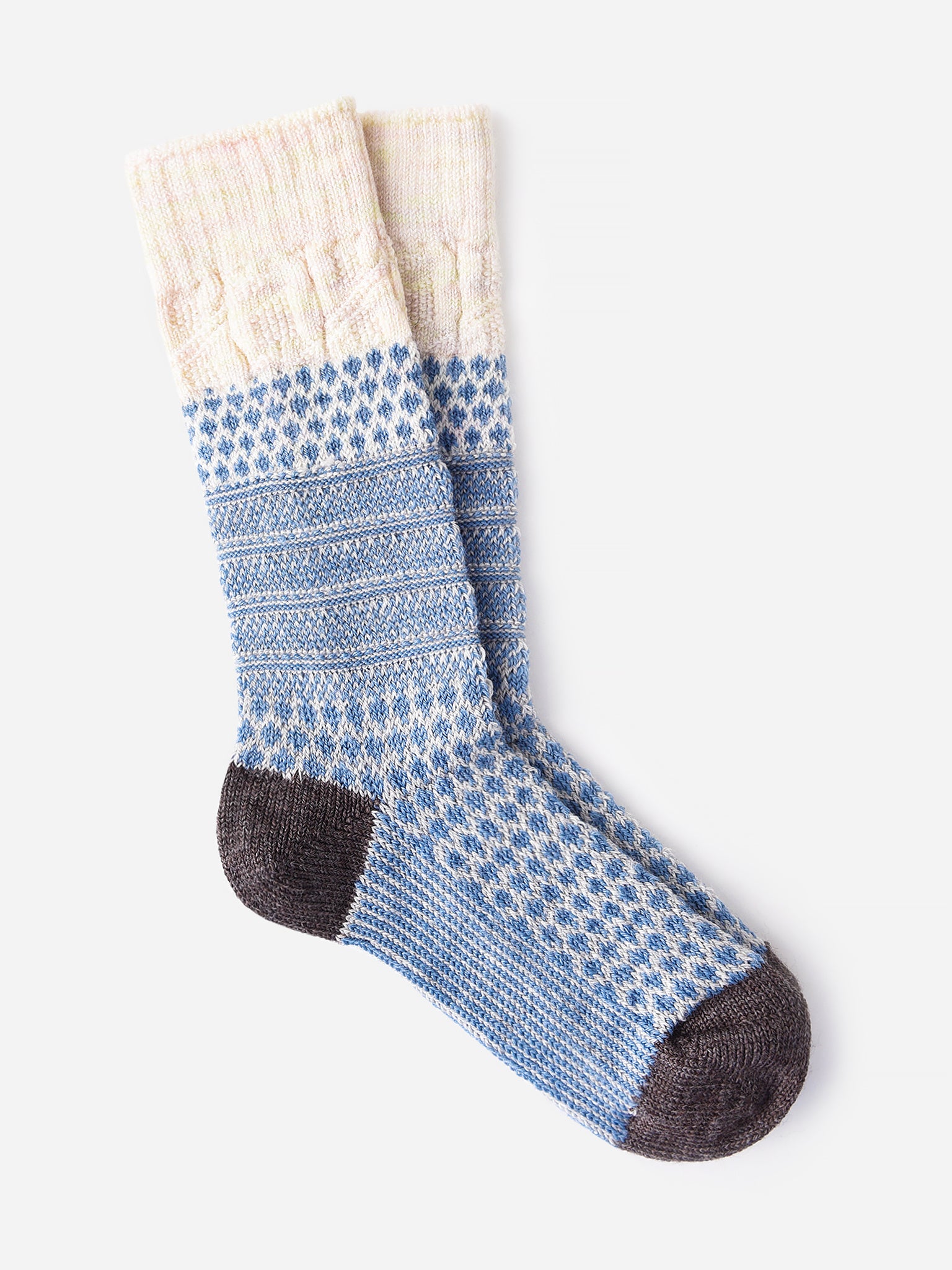 Smartwool Women's Everyday Popcorn Cable Crew Sock - Saint Bernard