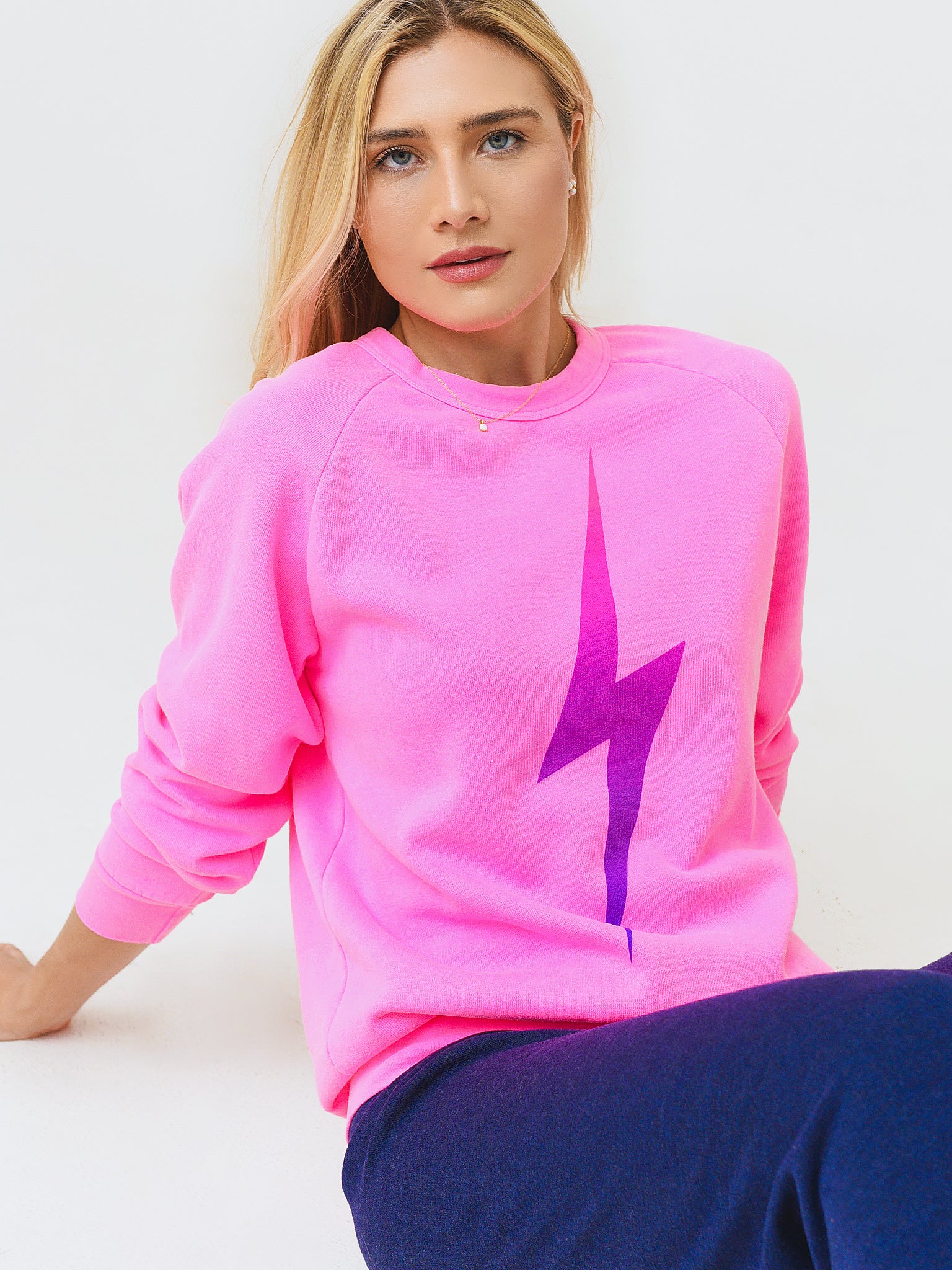 Aviator Nation Neon Pink Pullover Herren Aviator Nation Neon Pink