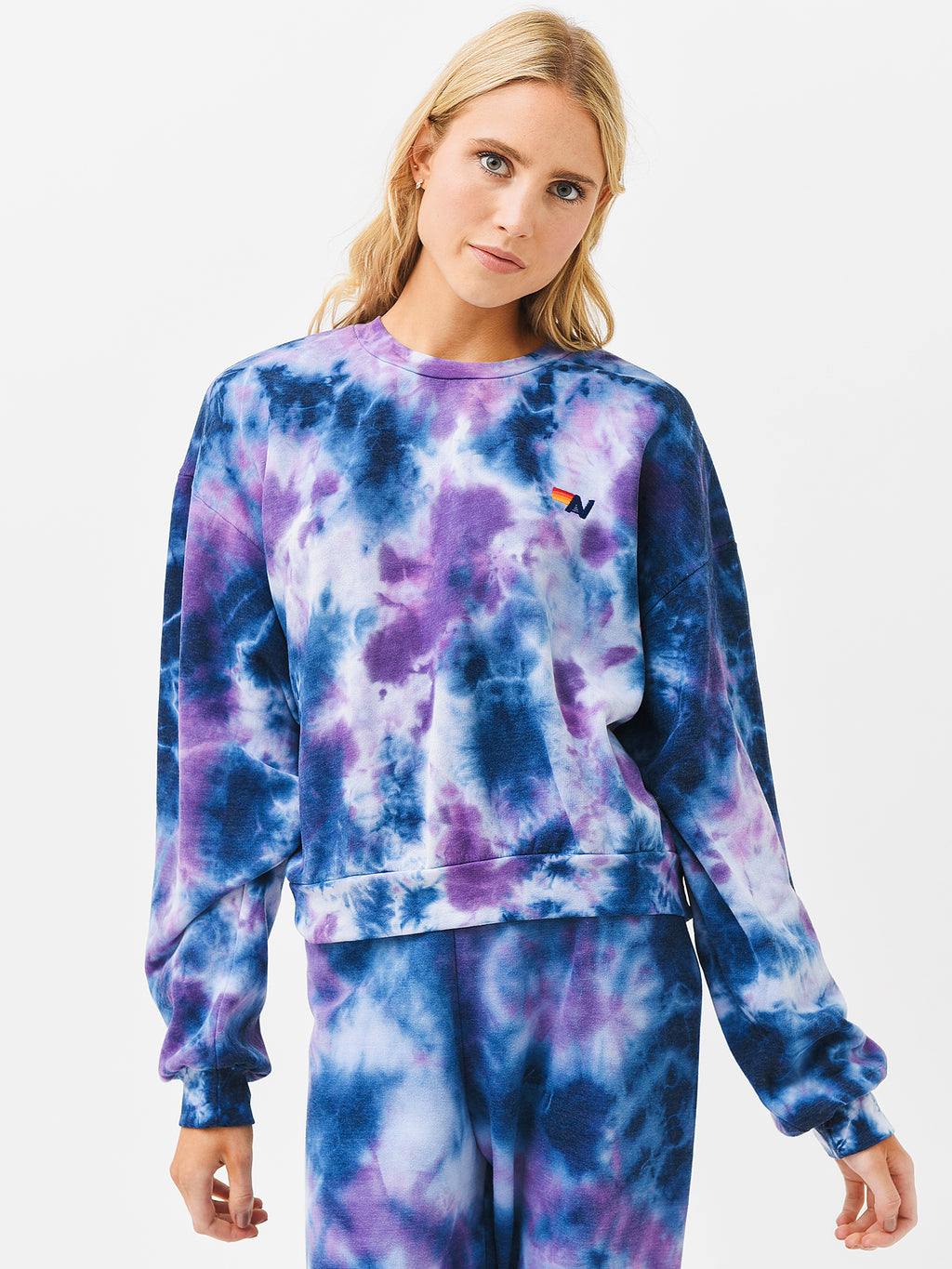 Aviator Nation Women's Hand Dyed Crew Sweatshirt - Saint Bernard