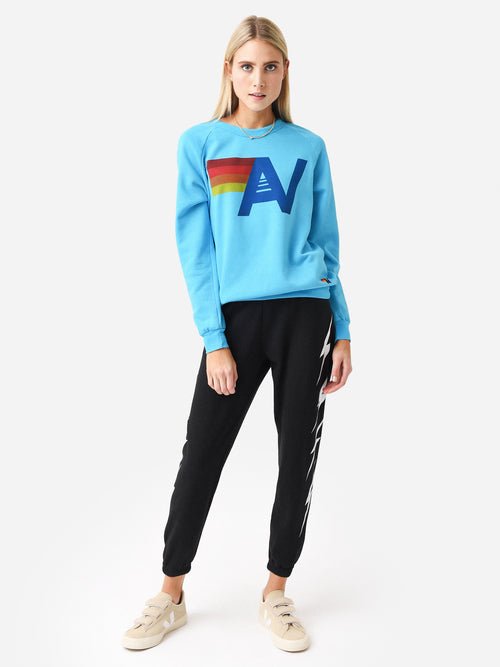 Aviator Nation Women's Lightweight Logo Crew Sweatshirt