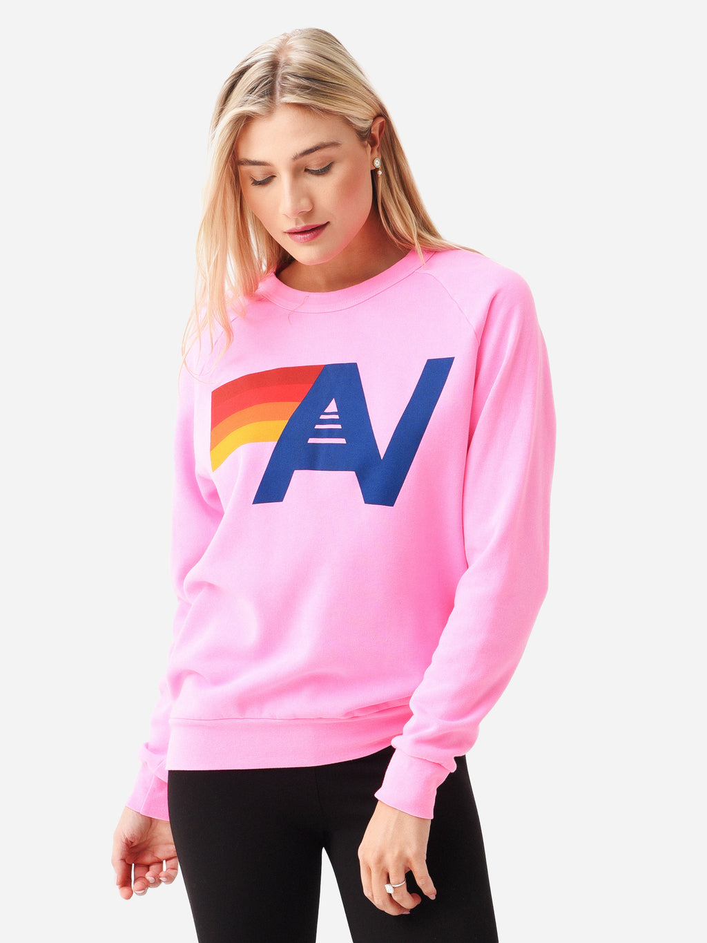 Aviator Nation Women's Lightweight Logo Crew Sweatshirt - Saint Bernard