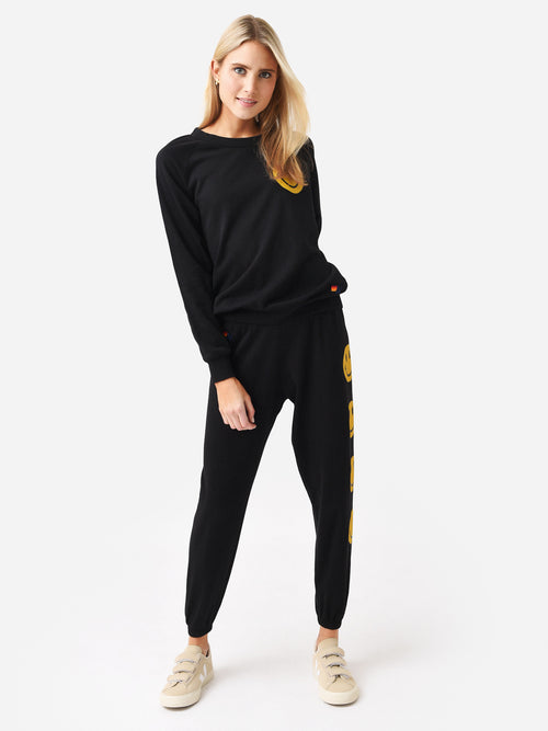 Aviator Nation Women's Smiley 2 Crew Sweatshirt