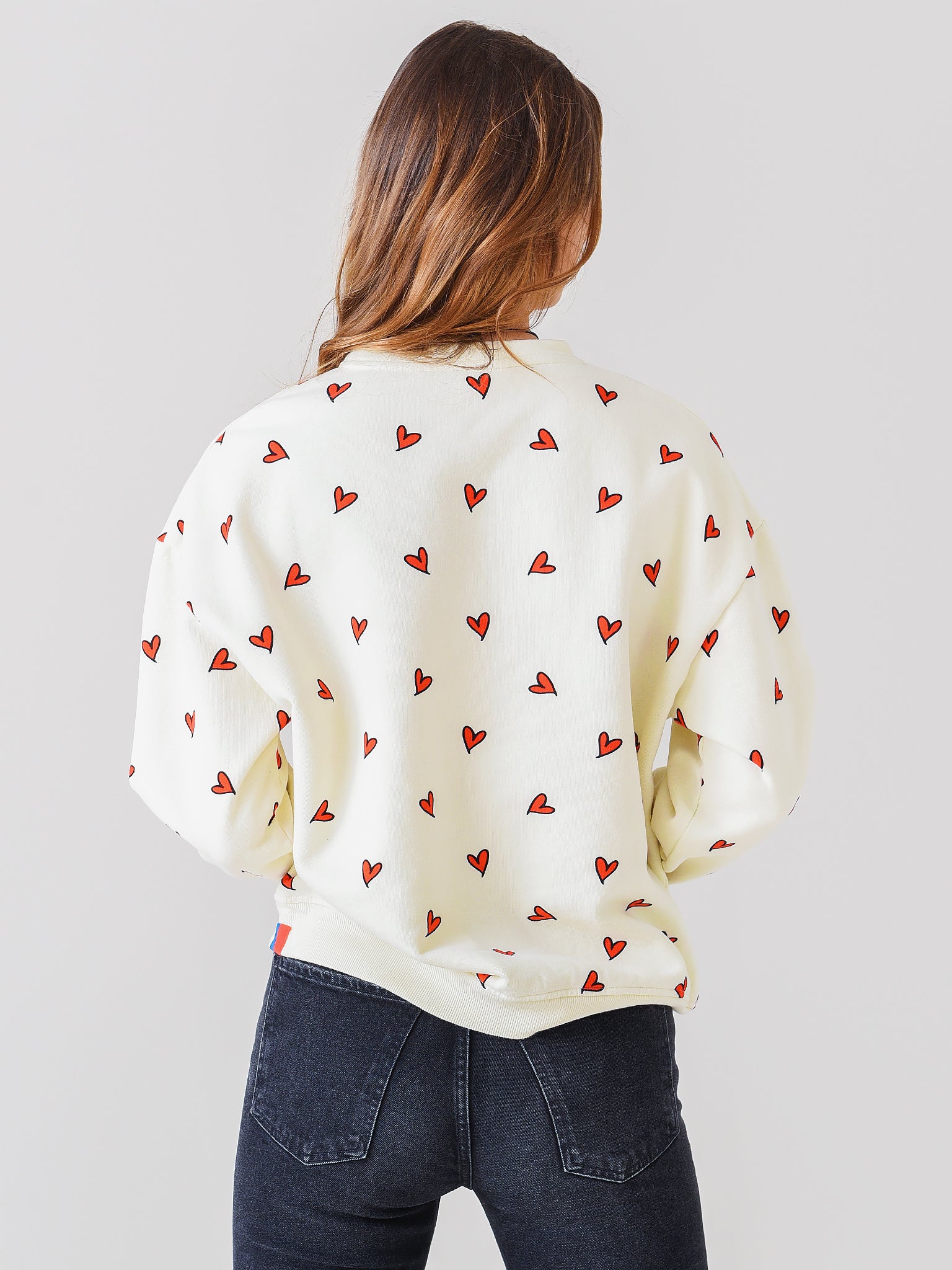 Kule Heart Print Sweatshirt