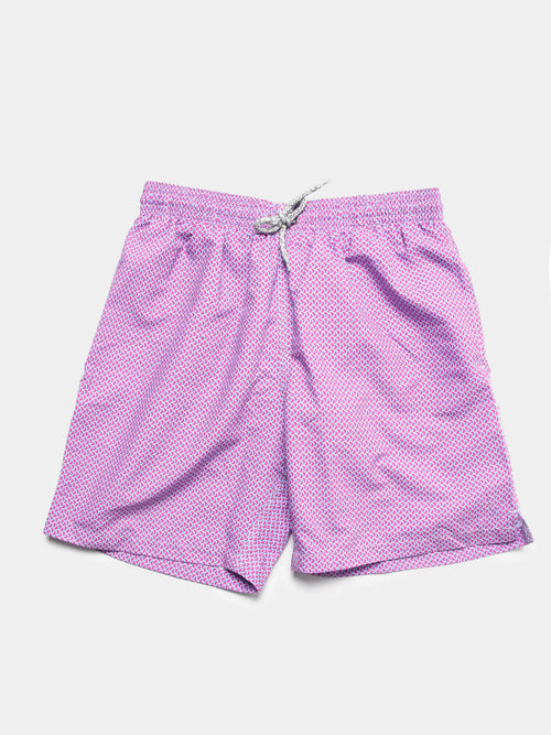 Michaels Swimwear Men's Wave Print Swim Trunk