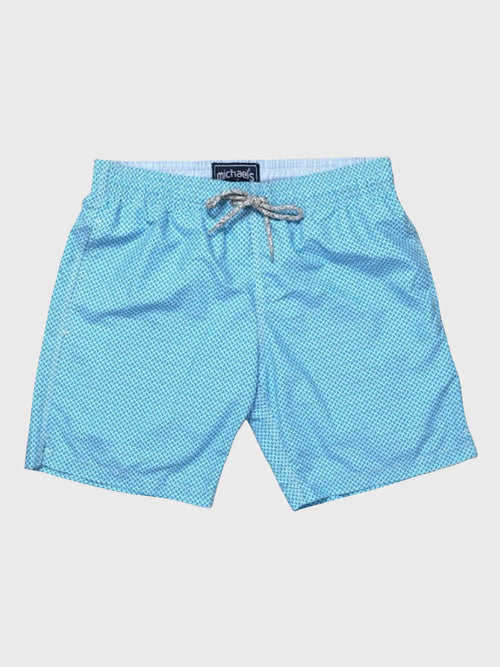 Michaels Swimwear Men's Wave Print Swim Trunk