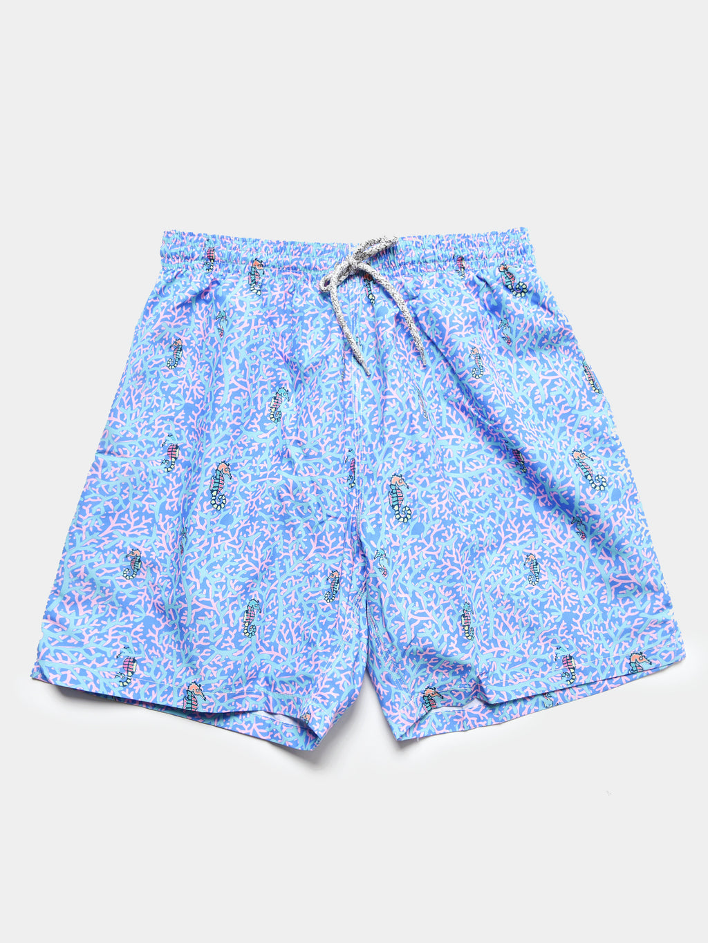 Michaels Swimwear Men's Rainbow Seahorses Swim Trunk - Saint Bernard