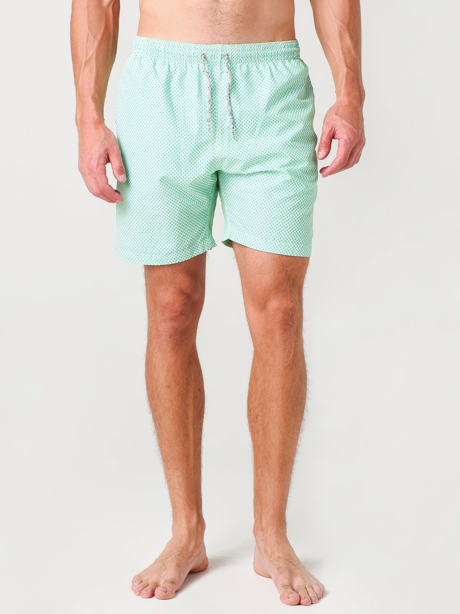 Michaels Swimwear Men's Wave Print Swim Trunk - Saint Bernard