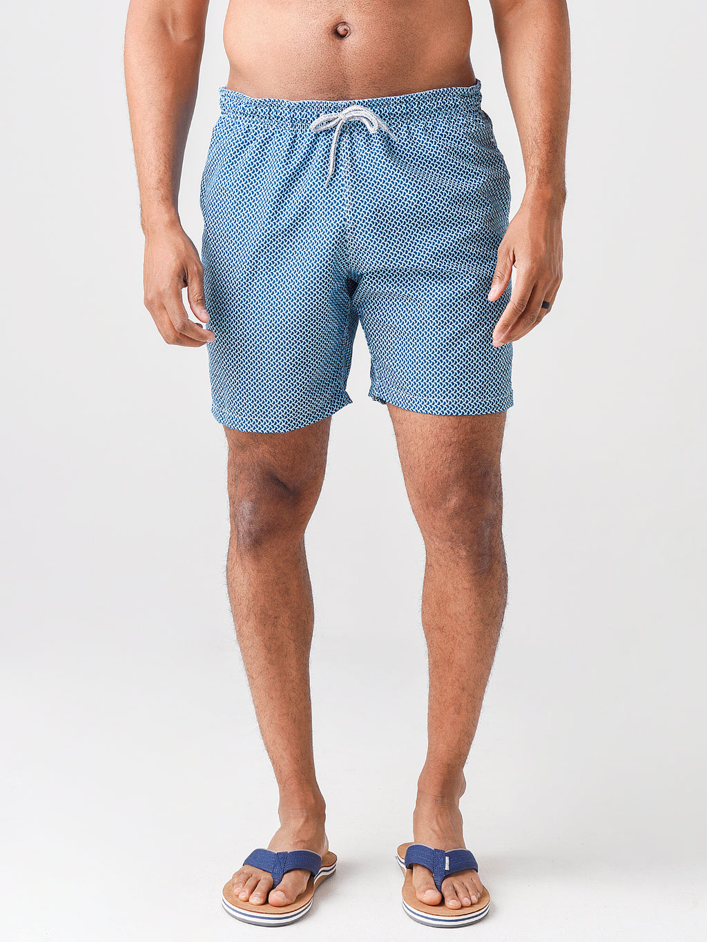 Michaels Swimwear Men's Wave Print Swim Trunk - Saint Bernard