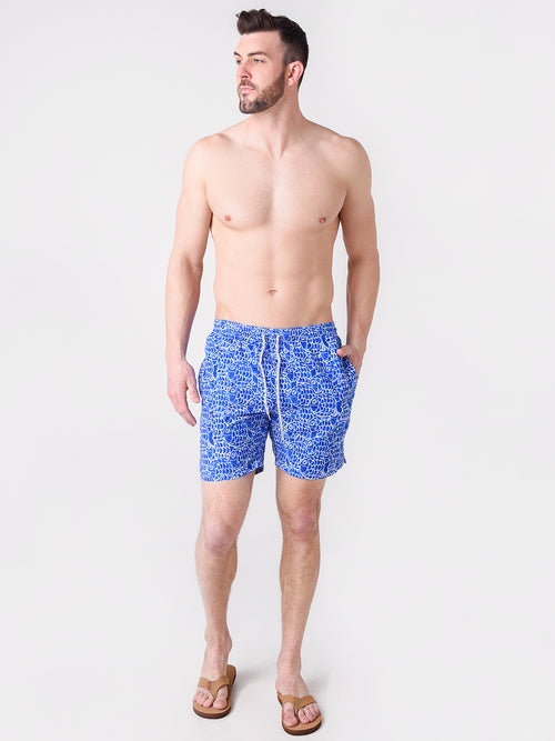 Michaels Swimwear Men's Abstract Fish Swim Trunk