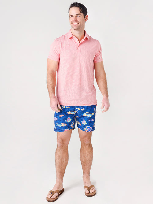 Michaels Swimwear Pre-Historic Fish Swim Trunk