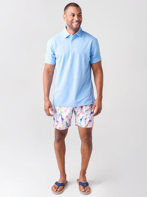 Michaels Swimwear Men's Giraffes Swim Trunk