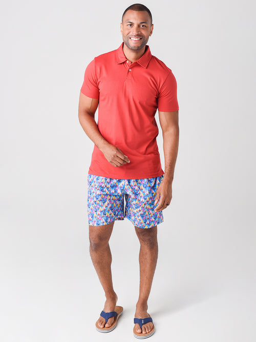 Michael's Swimwear Men's Sailing Away Swim Trunks