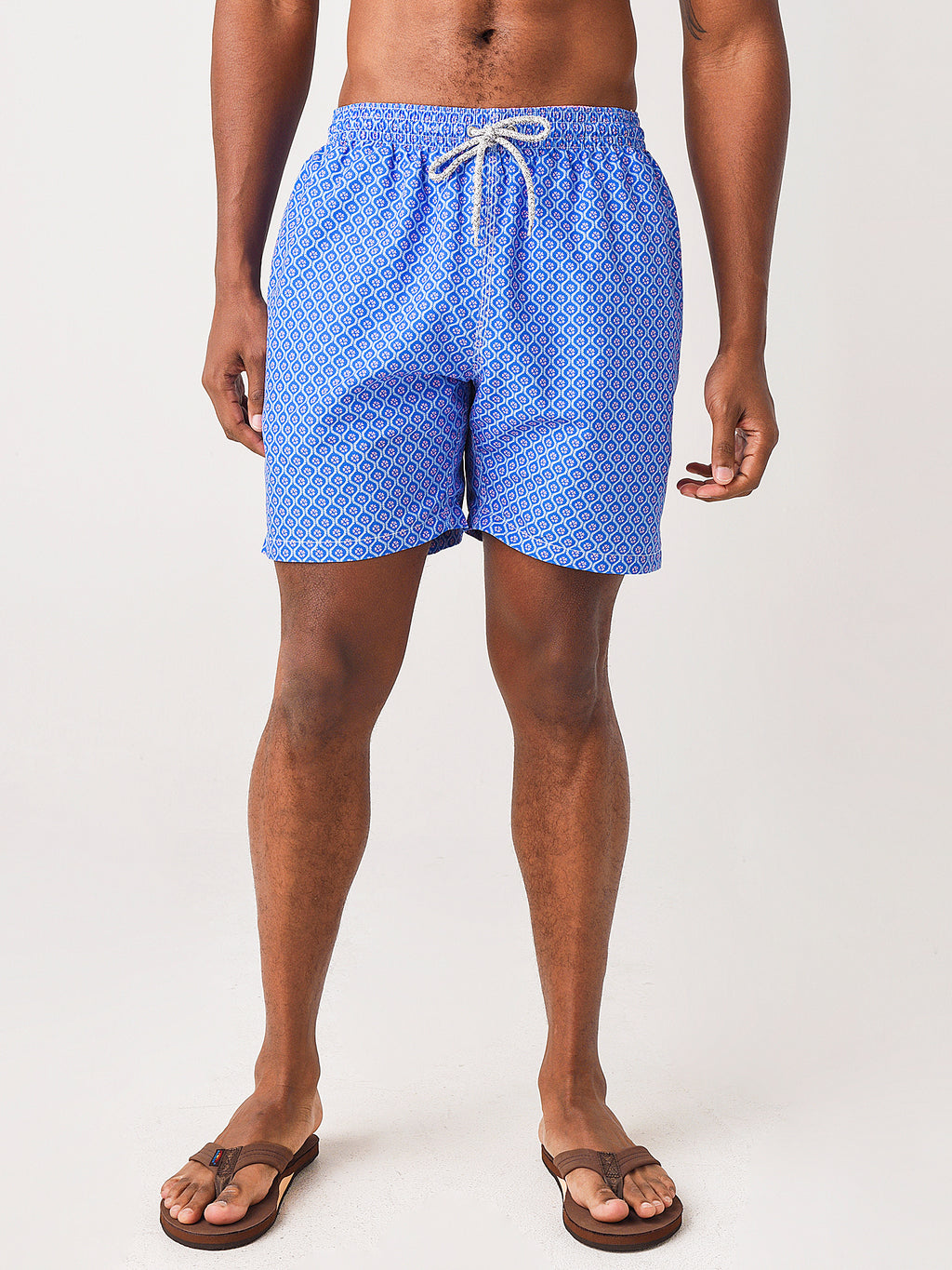 Michaels Swimwear Men's Geo Cyclist Swim Trunk - Saint Bernard