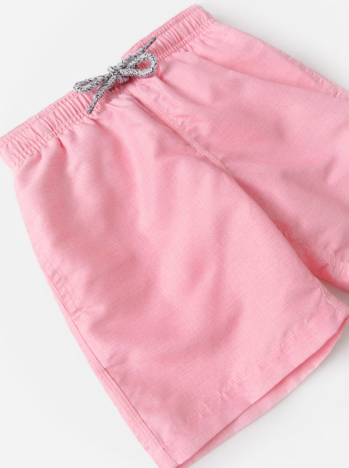 Michaels Swimwear Boy's Linen Solid Swim Trunk