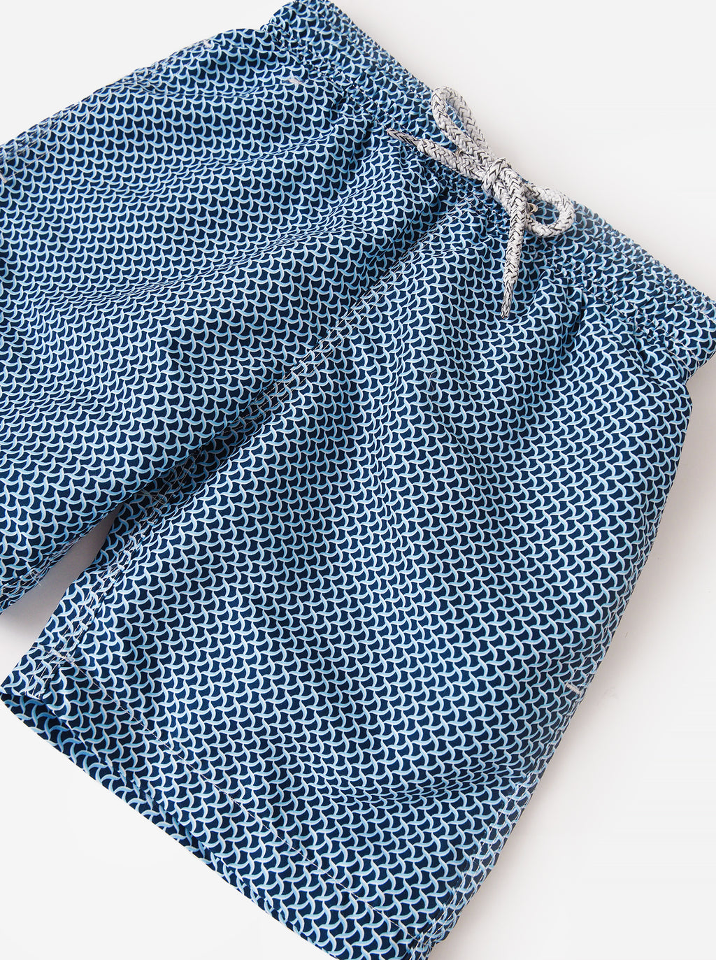 Michael Swimwear Boys' Wave Print Swim Trunk - Saint Bernard