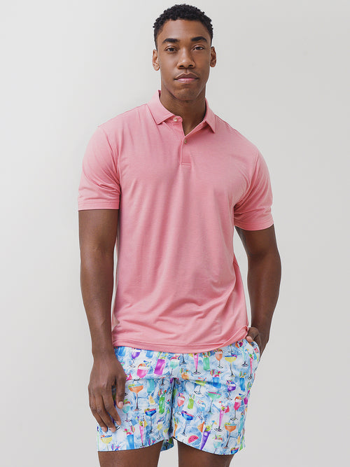 Michael's Swimwear Men's Tropical Treats Cyclist Swim Trunk