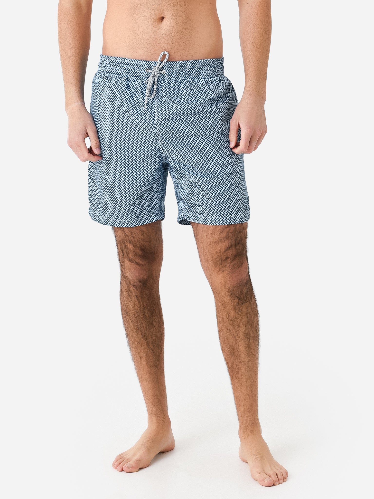 Michaels Swimwear Men's Wave Print Swim Trunk - Saint Bernard