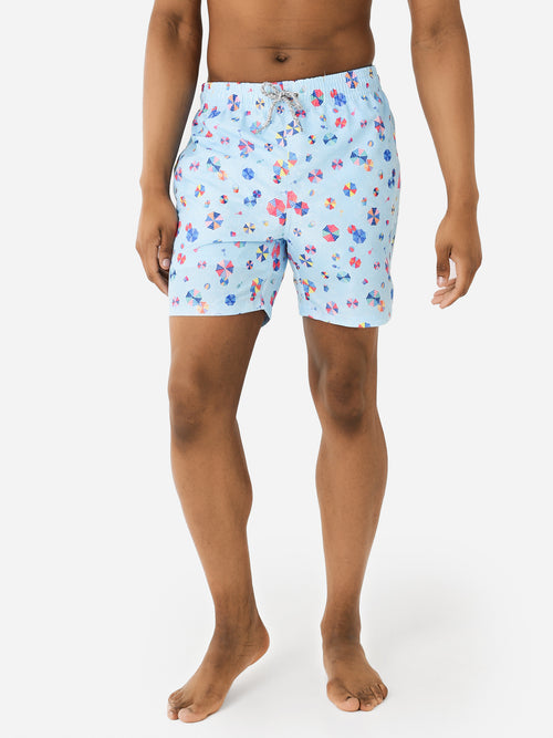 Michaels Swimwear Men's Beach Umbrellas Swim Trunk