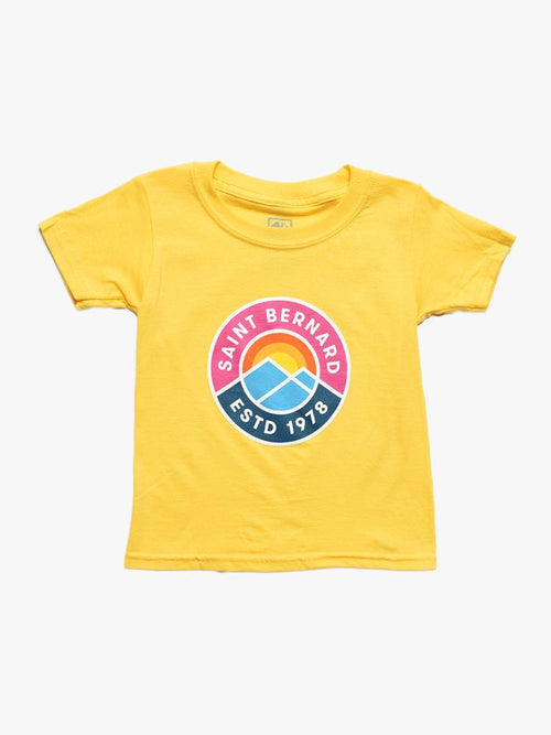 Saint Bernard Toddler Circle Mountains Tee - Saint Bernard