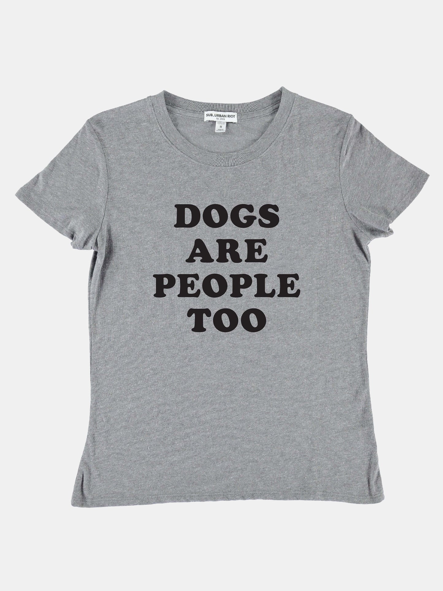 Sub_Urban Riot Girls' dogs Are People Too Loose Tee - Saint Bernard