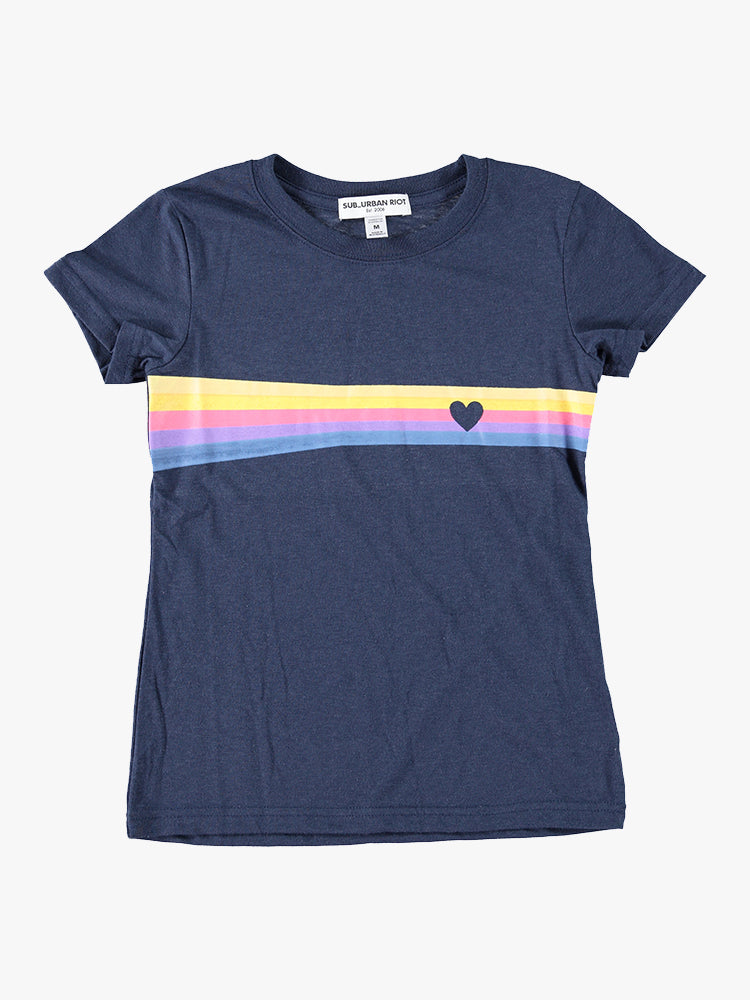 Sub_Urban Riot Girls’ Heart Stripe Tee - Saint Bernard