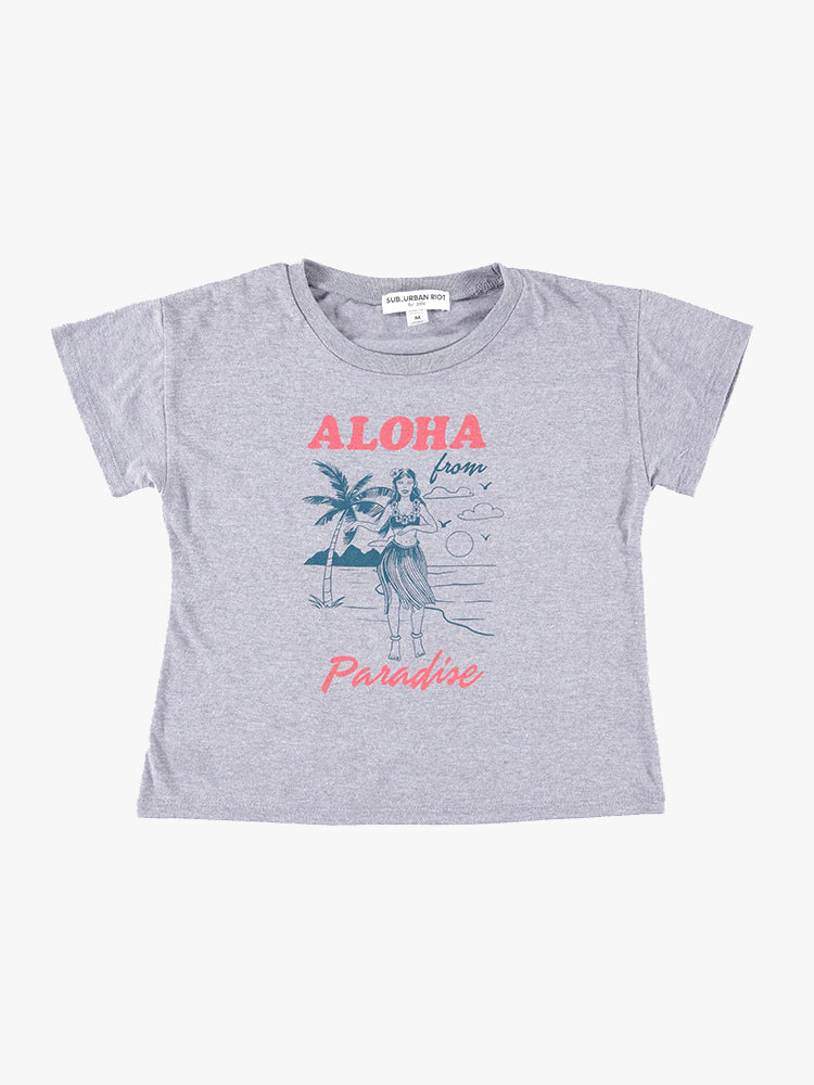 Sub_Urban Riot Girls’ Aloha From Paradise Tee - Saint Bernard
