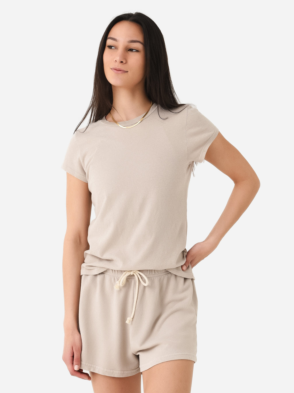 Perfect White Tee Women's Sheryl Baby Tee - Saint Bernard