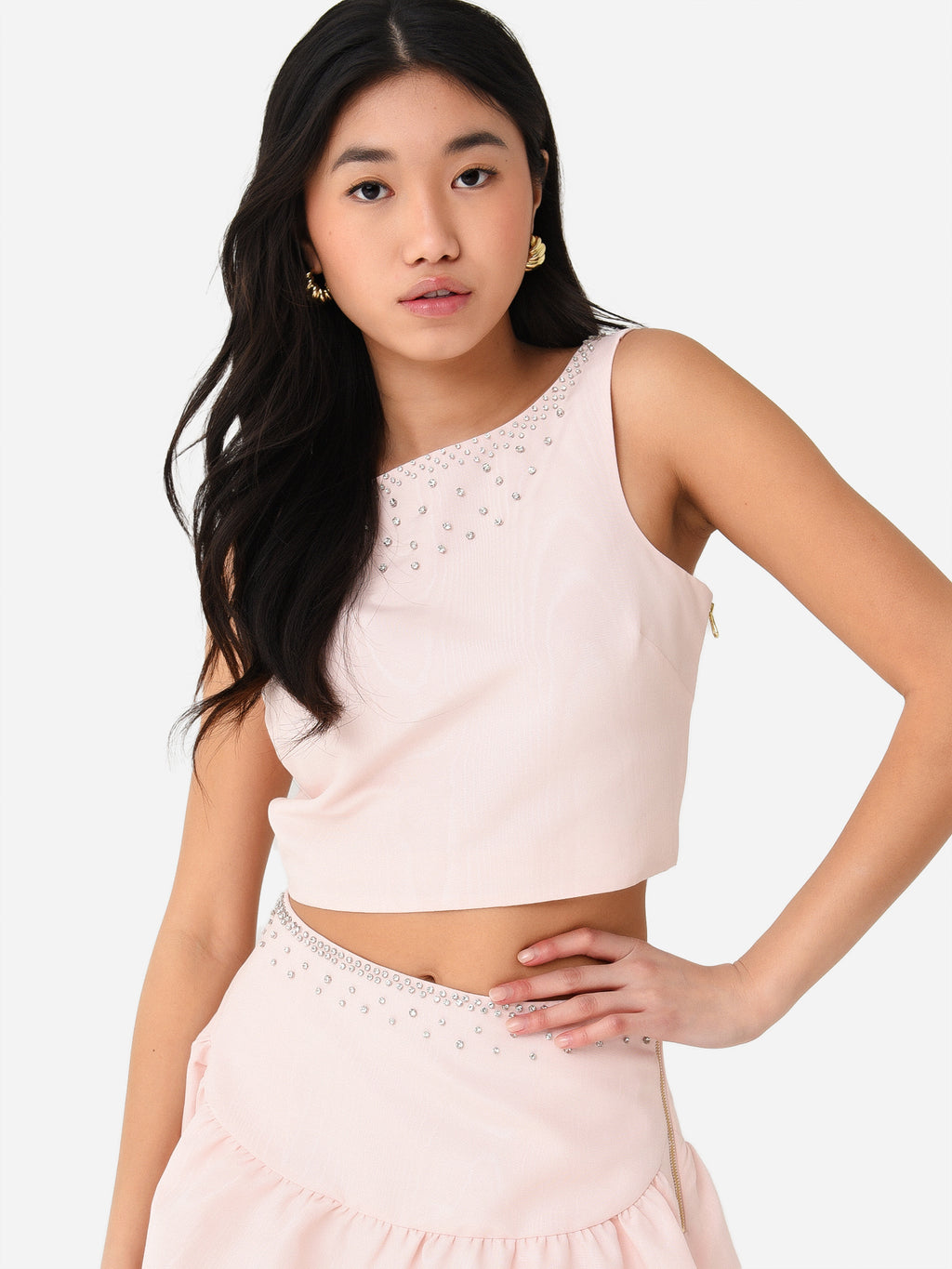 LoveShackFancy Women's Kanoa Crop Top - Saint Bernard