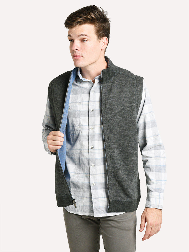Tommy Bahama Men's New Flipsider Full-Zip Vest - Saint Bernard
